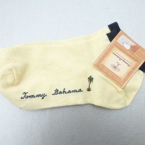 Tommy Bahama Yellow Dark Blue Low Ankle Socks